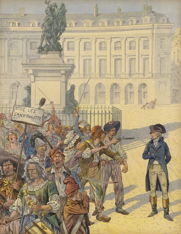 Napoleon Bonaparte vallankumouksellisten levottomuuksien keskellä tekijältä Jacques Marie Gaston Onfray de Breville (Job)