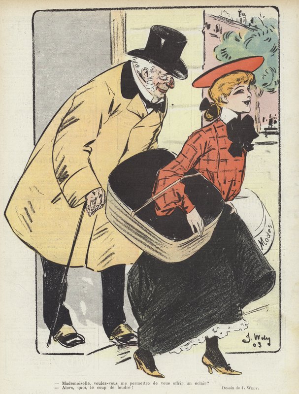 Kuvitus Le Rirelle tekijältä Jacques Wely