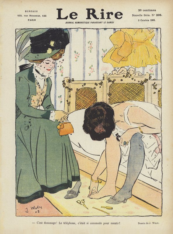 Kuvitus Le Rirelle tekijältä Jacques Wely