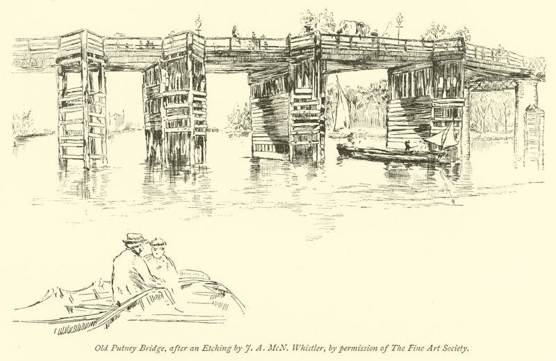 Vanha Putney Bridge tekijältä James Abbott McNeill Whistler