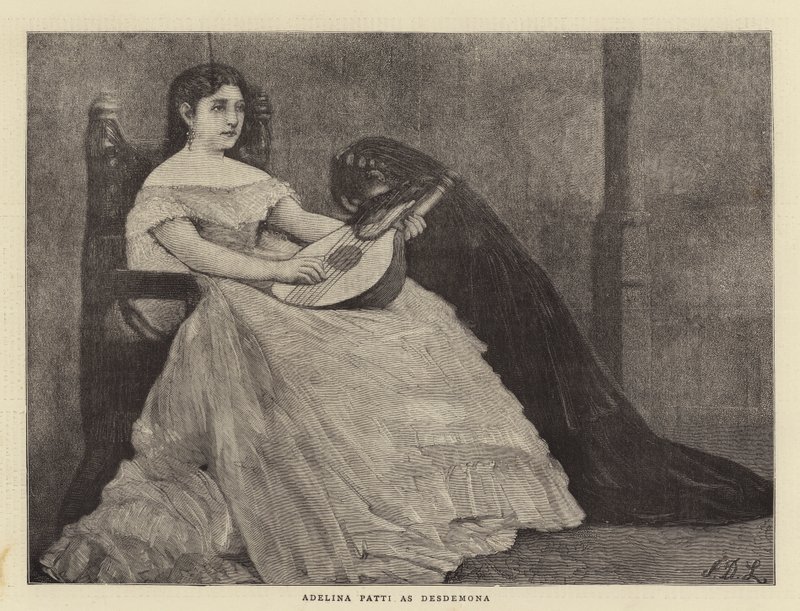 Adelina Patti on Desdemona tekijältä James Dromgole Linton