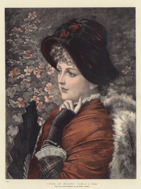 Kauneuden tyyppi, V (chromolitho) tekijältä James Jacques Joseph Tissot
