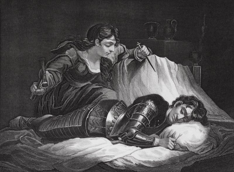 Jael ja Sisera, Tuomarit, 4. luku, 17, 22 (kaiverrus). tekijältä James (after) Northcote