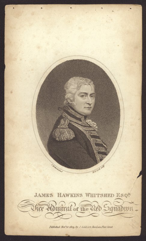 James Hawkins-Whitshed, brittiläinen amiraali (kaiverrus) tekijältä James (after) Northcote