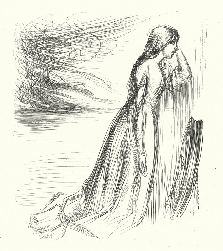 "Jätti kodistaan" (kaiverrus) tekijältä James Abbott McNeill (after) Whistler