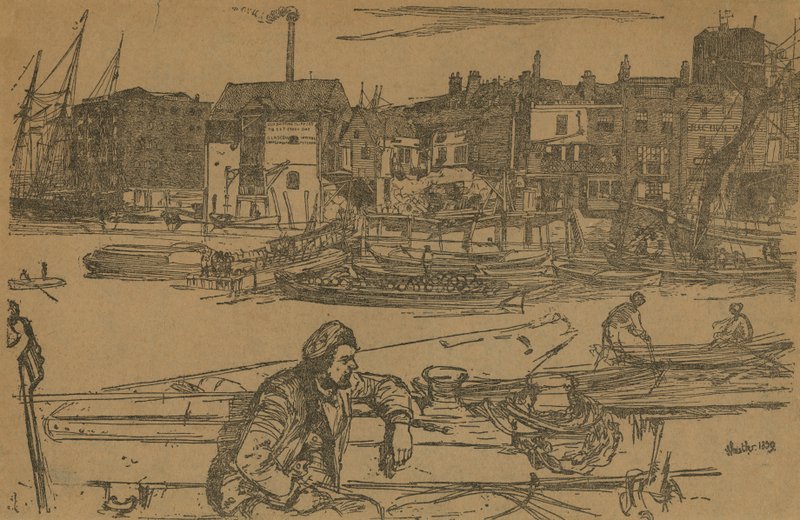 Black Lion Wharf tekijältä James Abbott McNeill Whistler