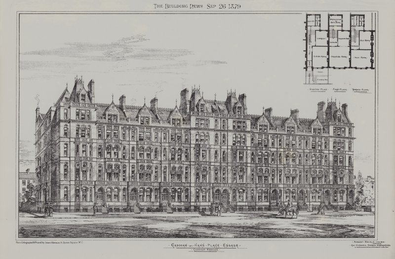 Cadogan Terrace, Cadogan ja Hans Place Estate, Chelsea, 1879 tekijältä James Akerman
