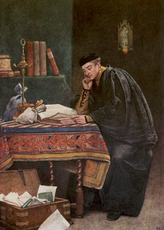 Shakespearen Venetsian kauppias: Antonio (värilitra) tekijältä James Dromgole Linton