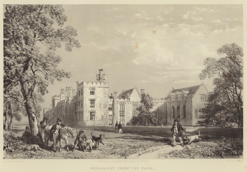 Penshurst, puistosta tekijältä James Duffield Harding