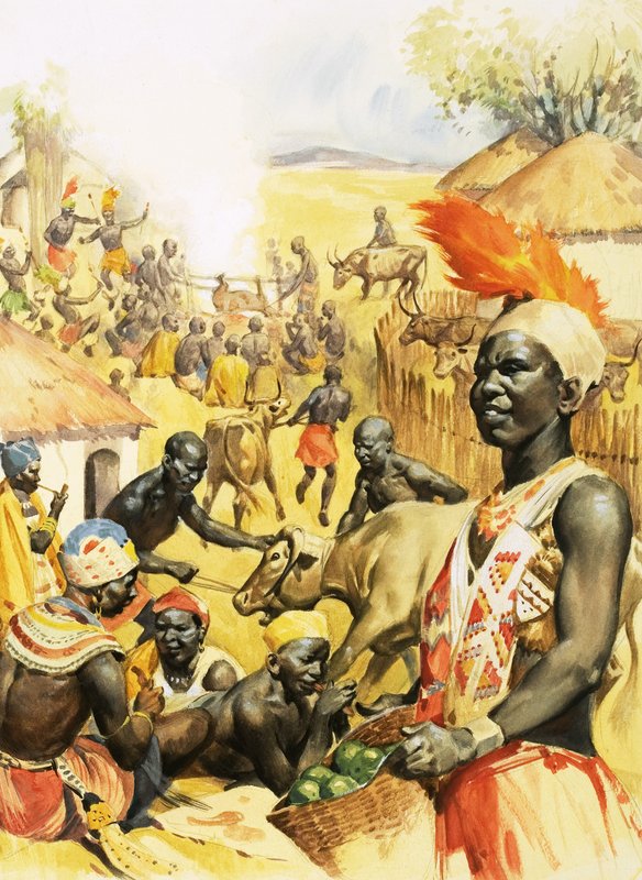 Bantu kylä tekijältä James Edwin McConnell