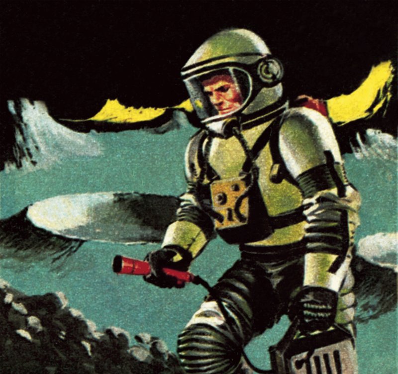 Ihminen kuussa, sellaisena kuin se kuviteltiin vuonna 1964. tekijältä James Edwin McConnell