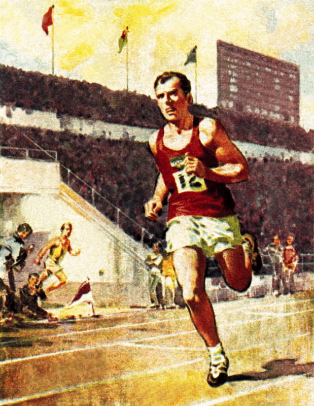 Maratonin juokseminen olympialaisissa tekijältä James Edwin McConnell
