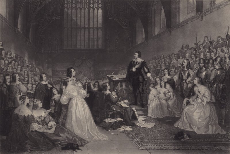 Thomasin, Earl of Straffordin oikeudenkäynti Westminster Hallissa, 1641 tekijältä James F. Scott