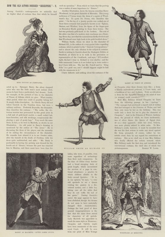Kuinka vanhat näyttelijät pukeutuivat Shakespearen tekijältä James Godwin