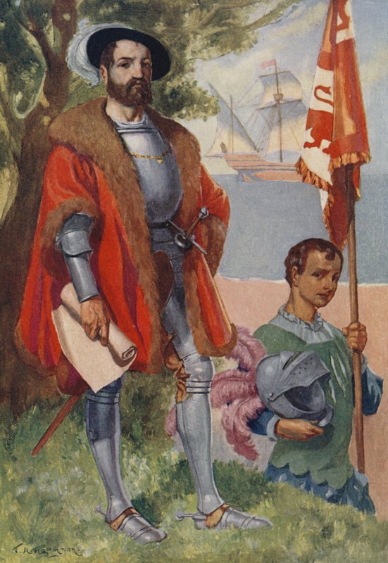 Hernan Cortes, espanjalainen valloittaja tekijältä James Henry Robinson