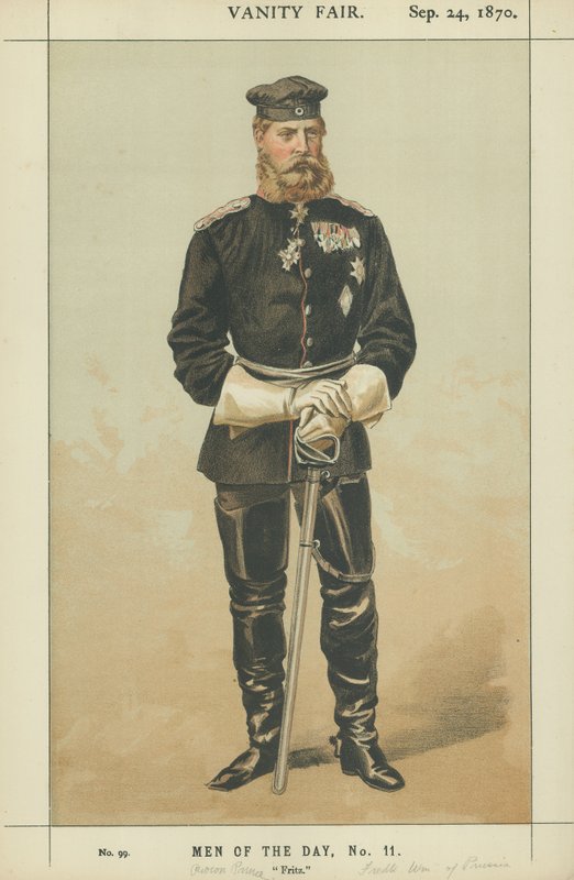 Preussin kruununprinssi Frederick William (värilitho) tekijältä James Jacques Joseph Tissot