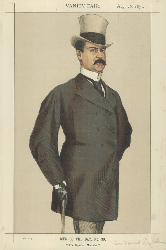 Don Manuel Rances ja Villanueva (väri litho) tekijältä James Jacques Joseph Tissot