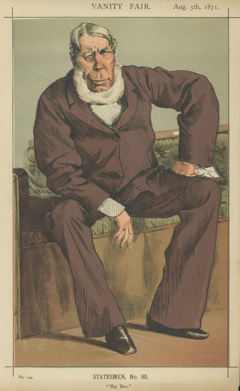 herra George Bentinck (väri litho) tekijältä James Jacques Joseph Tissot