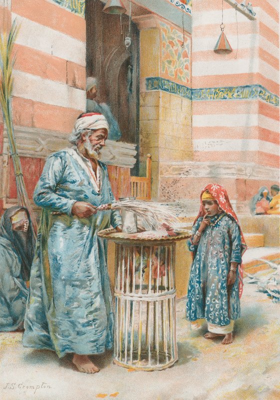 Makeanmyyjä (chromolitho) tekijältä James Shaw Crompton