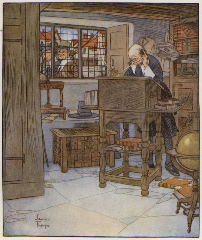 Izaak Waltonin kuvitus The Compleat Anglerille tekijältä James Thorpe