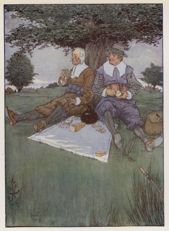 Izaak Waltonin kuvitus The Compleat Anglerille tekijältä James Thorpe