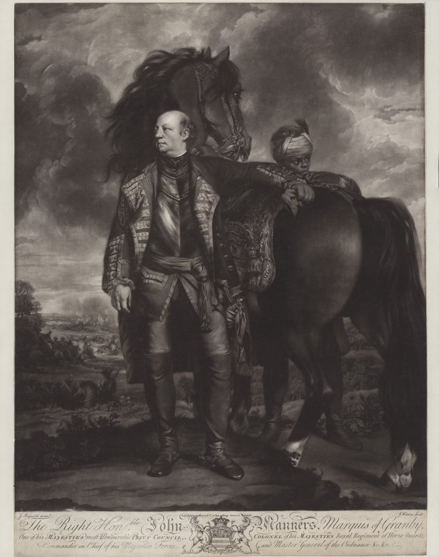 John Manners, Granbyn markiisi (mezzotint) tekijältä James Watson