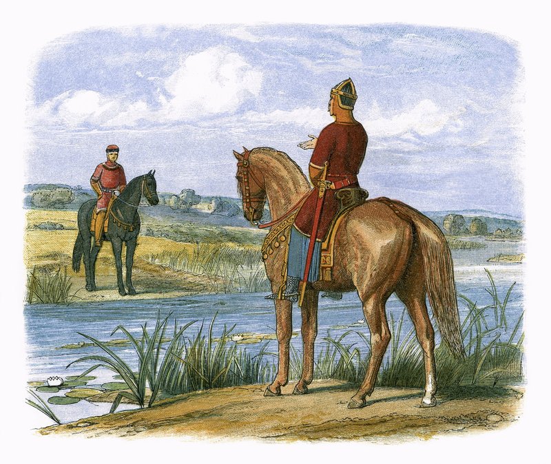 Henry ja Stephen neuvottelevat Thamesin toisella puolella tekijältä James William Edmund Doyle