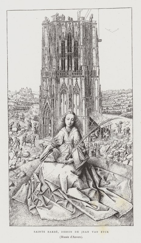 Pyhä Barbara, 1437 tekijältä Jan van Eyck
