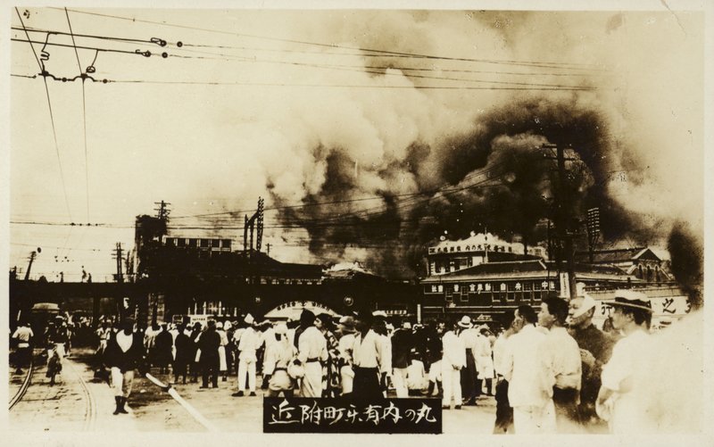 Suuren Kanton maanjäristyksen jälkimainingit, Japani, 1923 tekijältä Japanese Photographer