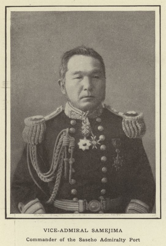 Vara-amiraali Samejima, Sasehon Admiraliteettisataman komentaja tekijältä Japanese Photographer