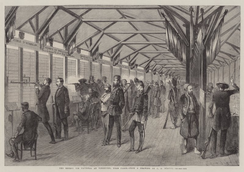 Viimeaikainen Tir National Vincennesissä, lähellä Pariisia tekijältä Jean Adolphe Beauce