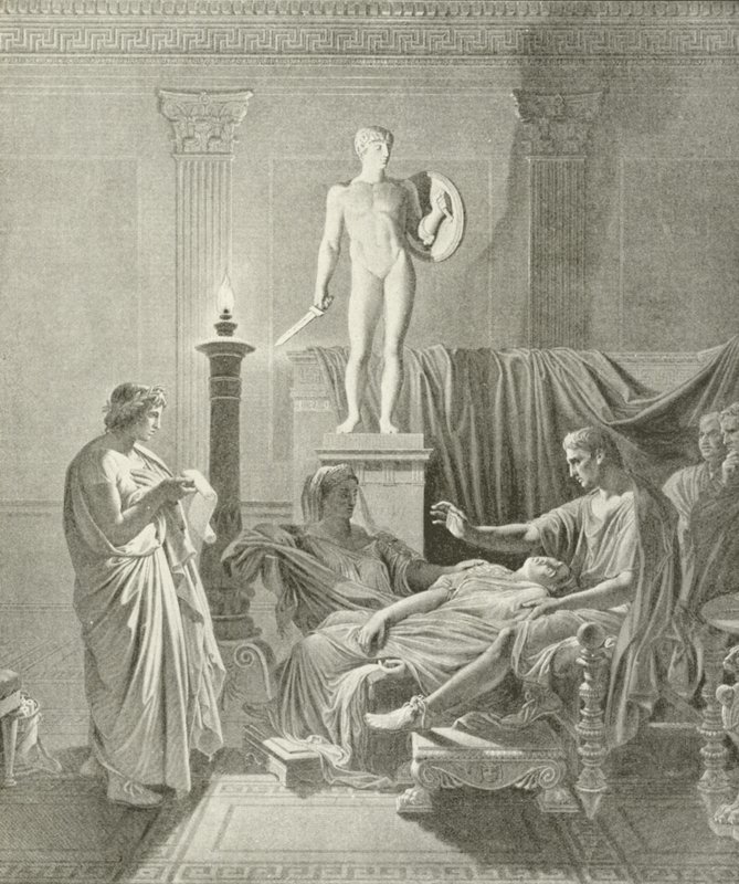 Octavia voittaa Vergiliuksen säkeet (syväpaino) tekijältä Jean Auguste Dominique Ingres