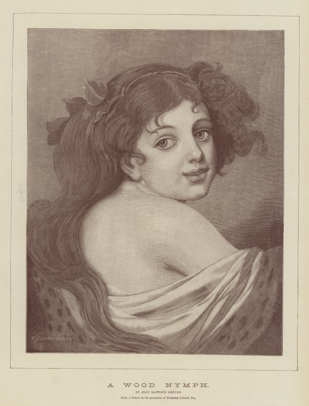 Puun nymfi tekijältä Jean Baptiste Greuze