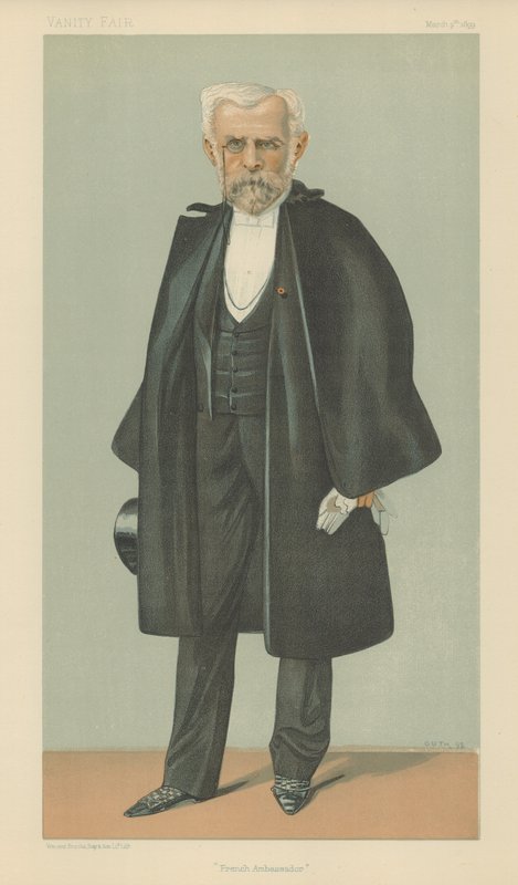 Paroni Chaudron de Courcel (väri litho) tekijältä Jean Baptiste (after) Guth