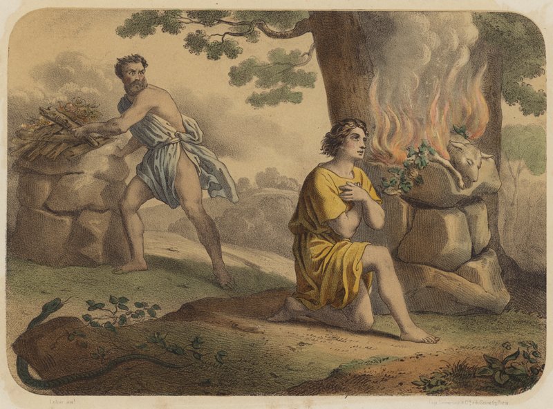 Kain ja Abel tekijältä Jean Baptiste Auguste Leloir
