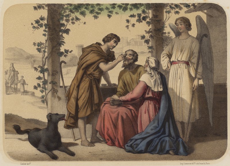 Nuoren Tobiaksen paluu tekijältä Jean Baptiste Auguste Leloir