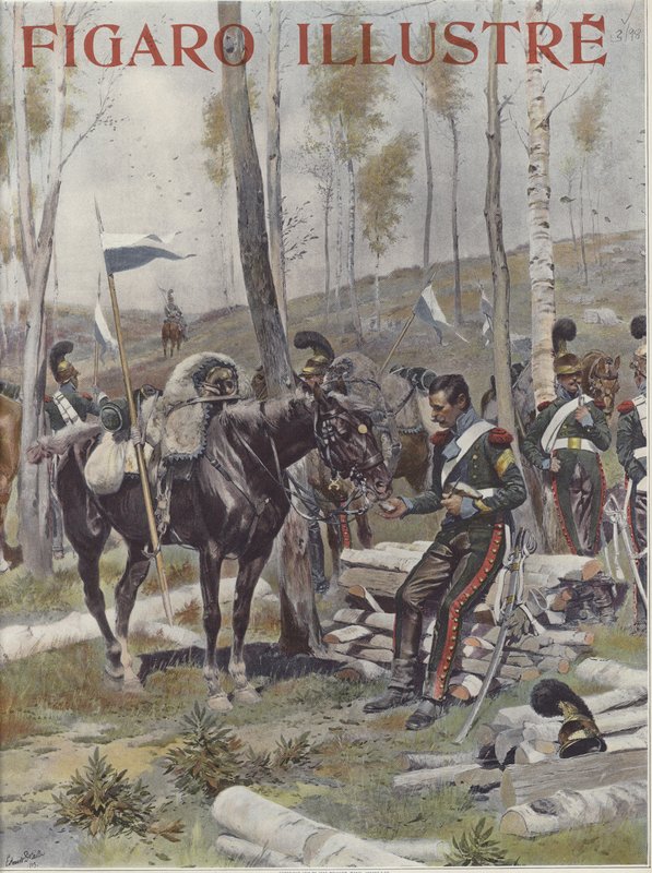 Sotilaiden leiri tekijältä Jean Baptiste Edouard Detaille