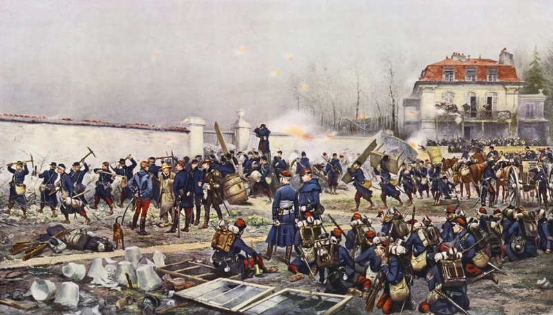 Champignyn puolustus tekijältä Jean Baptiste Edouard Detaille