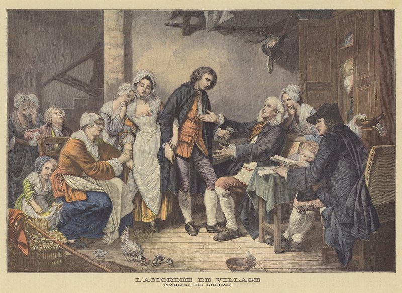Kyläsopimus tekijältä Jean Baptiste Greuze