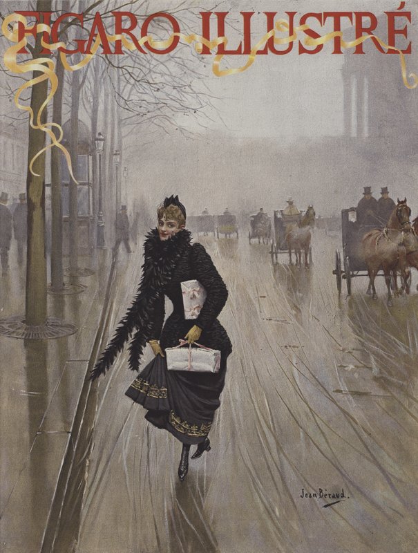 Le Figaro Illustren kansi, tammikuu 1891 tekijältä Jean Beraud