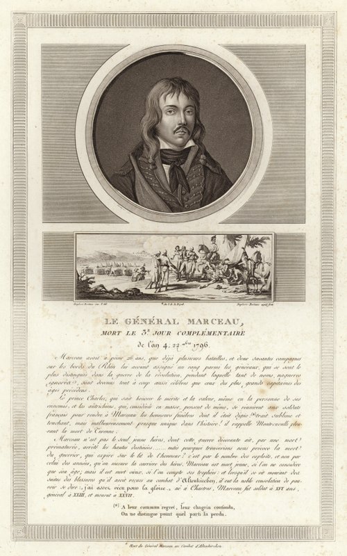 Francois Severin Marceau-Desgraviersin muotokuva tekijältä Jean Duplessi Bertaux