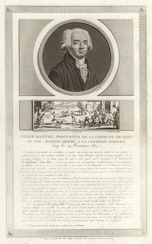 Louis Pierre Manuelin muotokuva tekijältä Jean Duplessi Bertaux