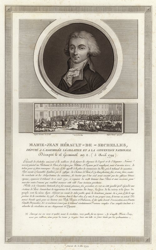 Marie-Jean Herault de Sechellesin muotokuva tekijältä Jean Duplessi Bertaux