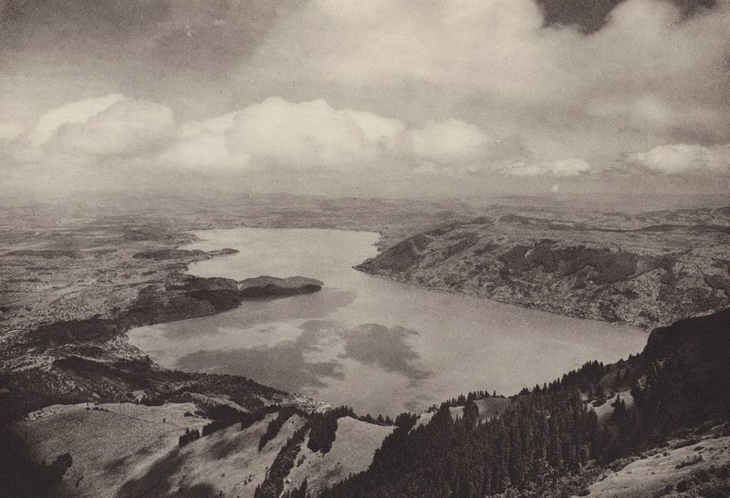 Rigi Kulm, näkymä Zug-järvelle (m/w kuva) tekijältä Jean Gaberell