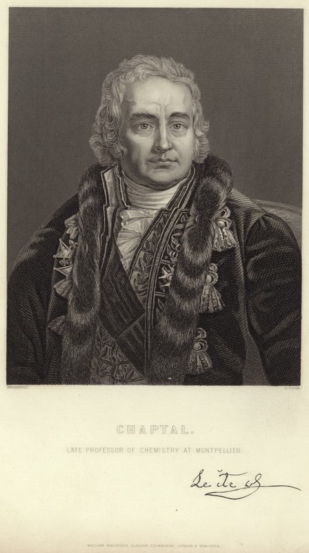 Jean-Antoine Chaptalin muotokuva tekijältä Jean Jacques Francois Monanteuil