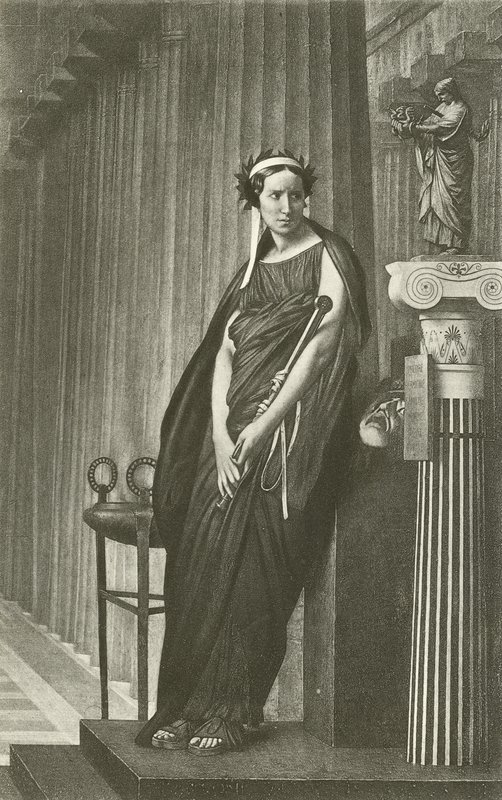 Rachel kreikkalaisen tragedian museona (syväpaino) tekijältä Jean Leon Gerome