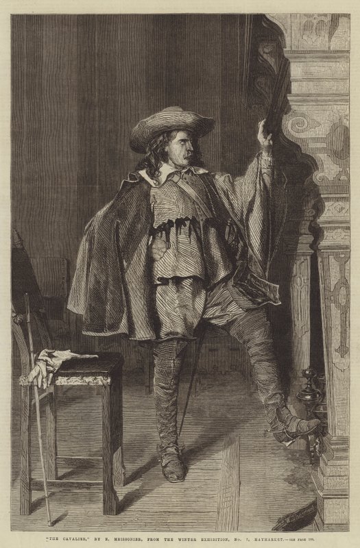 The Cavalier, Winter Exhibition, nro 7, Haymarket tekijältä Jean Louis Ernest Meissonier