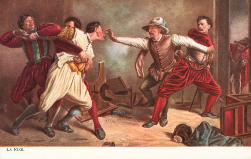 Tappelu tekijältä Jean Louis Ernest after Meissonier