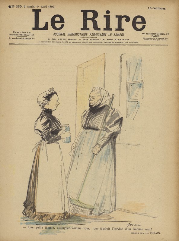 Kuvitus Le Rirelle tekijältä Jean Louis Forain