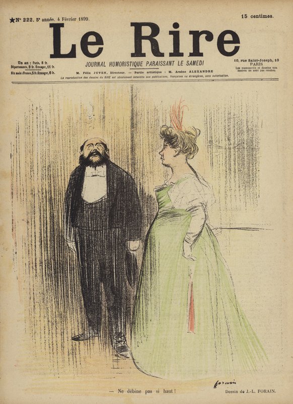 Kuvitus Le Rirelle tekijältä Jean Louis Forain